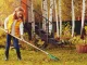 Metal Garden Rake For Grass Leaves, 36 cm