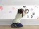 Self-Adhesive Dry Erase Whiteboard 200x45 cm with Blue Marker