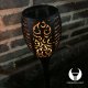 Forever Solar Flame Garden Night Light 96LED 1500mAh IP65, Black