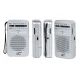 LTC Lega Portable Pocket Radio, AM/FM, 3.5 mm Jack, Silver