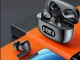 Wireless Bluetooth In-Ear Earphones with LED Charging Case and Mic, Black