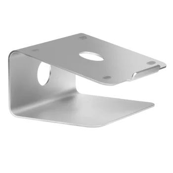 Maclean MC-730 Aluminum Laptop Stand, Silver