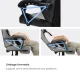 Gaming Chair with Headrest and Lumbar Support, Grey