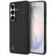 Mercedes-Benz Leather Laurel Leaves MagSafe Case for Samsung Galaxy S26 - Black