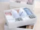 Drawer Organizer for Underwear and Socks, 7 Compartments, 44x34x11cm, White