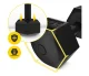 4FIZJO Bitumen Dumbbells Set 2 x 5 kg, Black