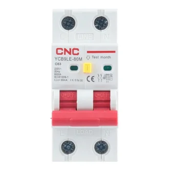 Residual Current Breaker with Overcurrent RCBO 2P 63A Class C 30mA 6kA