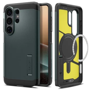 Spigen Tough Armor Mag Case for Samsung Galaxy S26 Ultra, Green
