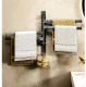Towel Holder with Movable Arms, Black