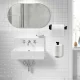 Stainless Steel Toilet Paper Holder, Black