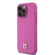 DKNY iPhone 15 Pro Max Case Leather Monogram Pattern MagSafe, Pink