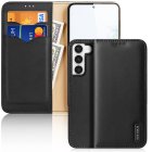 Samsung Galaxy S23+ Plus (SM-S916) Dux Ducis Hivo Genuine Leather Book Case Cover, Black