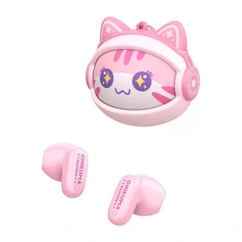 ONIKUMA TX603 TWS Wireless Earphones, Bluetooth 5.4, Pink