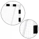 Neo-Sport NS-465 Football Goal 300x200x120 cm, Black-White