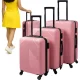 TRIZAND 00026663 3-in-1 Suitcase Set, Pink