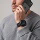 Tech-Protect Nylon Elite strap for Apple Watch 44/45/46/49 mm, black-orange
