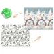 Educational Kids Folding Foam Mat 200x150x1cm Nukido NK-341, Safari-Mountains