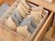 Bra and Underwear Organizer with 6 Compartments, White