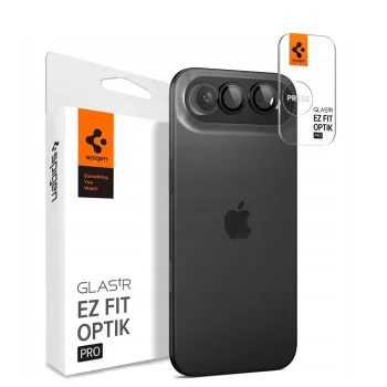 Spigen Optik Pro Glas.Tr "EZ Fit" Camera Protector for iPhone 17 Air 2-Pack, Black