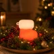 Silicone LED Night Light Christmas Stocking, USB, 3 Modes