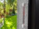 Outdoor Window Thermometer, Wall-Mounted, White