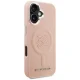 Karl Lagerfeld Initial & Metal Logo MagSafe Case for iPhone 16, Pink