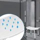ModernHome Adjustable Shower Chair with Handles