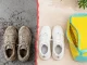 Shoe Washing Bag with Microfiber, Yellow-Mint