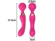Pink Electric Handheld Body Massager (20 Modes, Silicone)