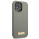 Guess Silicone Logo Plate MagSafe Case for iPhone 13 / 13 Pro, Grey