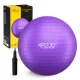4FIZJO 65cm Exercise Ball for Yoga and Physical Therapy with Pump, Purple