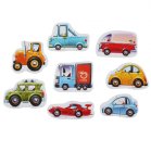 Kids Educational Puzzle 8-in-1, Vehicle Cars, 16 pcs.