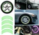Reflective Wheel Rim Stickers (16-18\'\'), Green