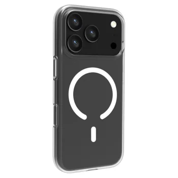 Roobix Clarion MagSafe dėklas telefonui iPhone 17 Pro Max, skaidrus