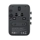 Joyroom JR-TCW01 Travel Wall Charger 17W ( EU / US / UK / JP / AU / CN ), Black