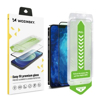Tempered Glass for iPhone 14 Plus Wozinsky Premium Glass with Frame, Black