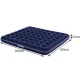 Bestway 67004 Double Air Mattress 203x183x22 cm, Navy Blue