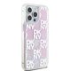 Apple iPhone 15 Pro Max 6.7\'\' DKNY Liquid Glitter Multilogo Case Cover, Pink