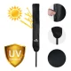 Plonos Folding Garden Parasol with Cover, 300 cm, Graphite