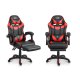 Sofotel Draknor II Ergonomic Gaming Chair with Footrest, Black-Red