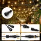 Outdoor LED String Lights 20m 30 Bulbs 9 Modes 9W, Warm White