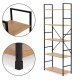 Стеллаж лофт ModernHome с 5 полками металлический CWJ6024144LG
