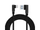 Angled USB-C charging cable for phone, fast charge, 1m