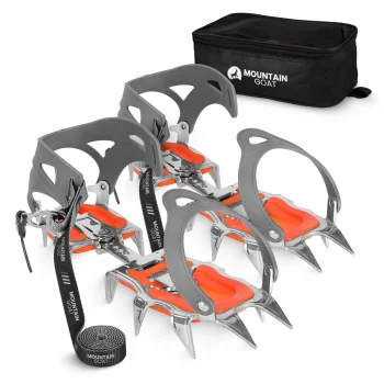 Strap-On Crampons Mountain Goat PRO Size 36-46 with Storage Case