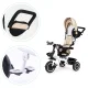 Ecotoys Tricycle with 360° Swivel Seat, Beige