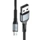 3mk Hyper Cable N-SERIES USB-A to Micro USB Cable 1m 12W, Black