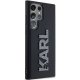 Karl Lagerfeld Samsung Galaxy S23 Ultra vāciņš 3D Rubber Glitter Logo, melns