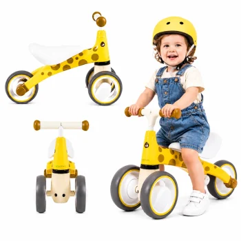 Ecotoys LB1603 YELLOW Balance Bike for Kids, Giraffe, Yellow