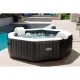 Intex 28458 Inflatable Hot Tub SPA, 4-Person, 180x71 cm, Black