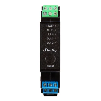 Shelly Pro 2PM 2-Channel DIN Rail Relay with Power Measurement